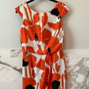 Jessica Simpson Orange Floral Dress